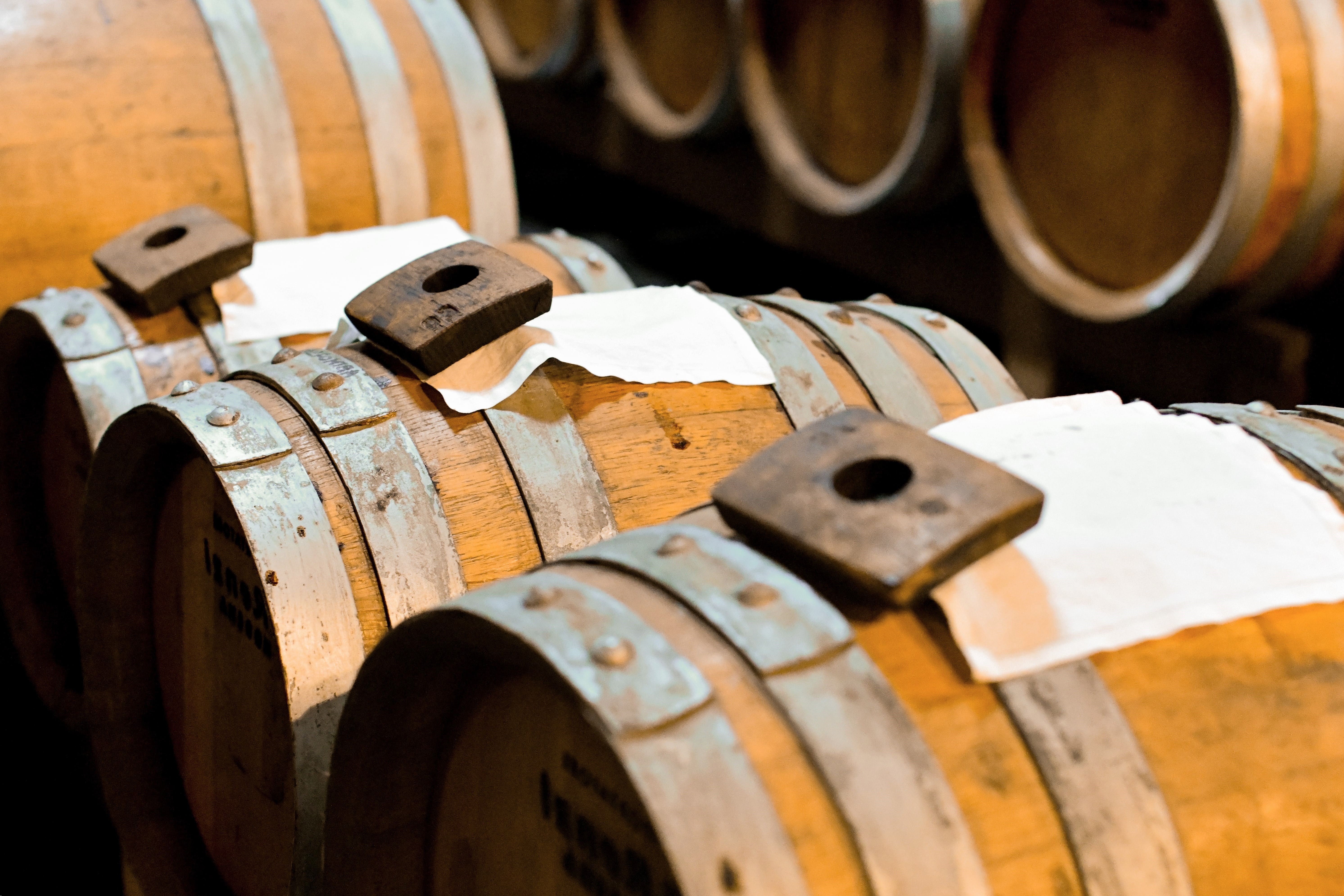 Wooden barrels traditional balsamic vinegar 