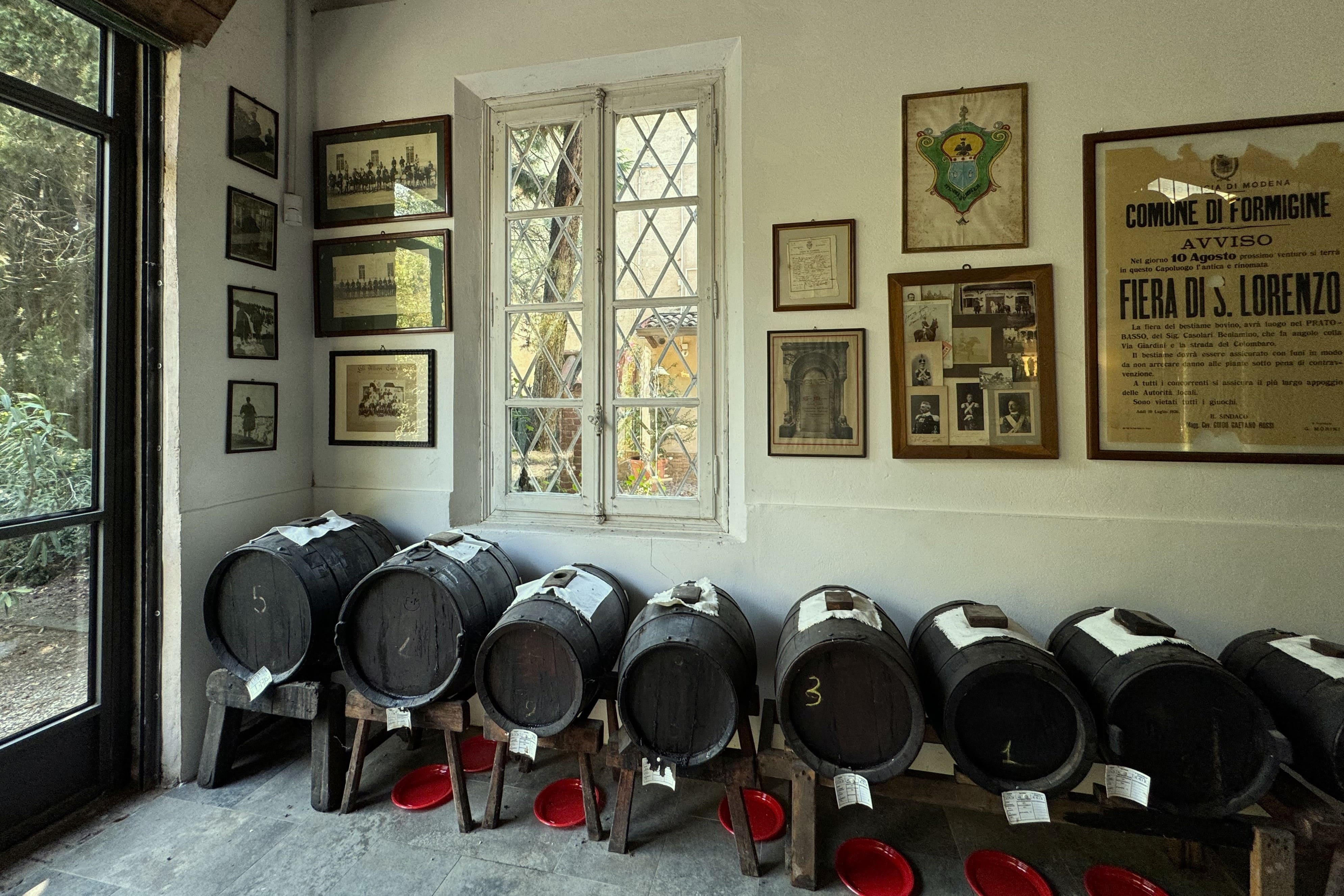 Visit a balsamic vinegar cellar acetaia rossi barrattini