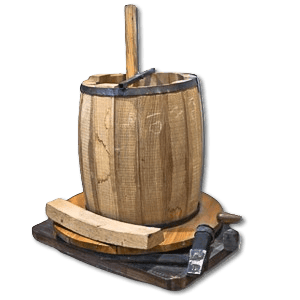 Wooden barrel visit a balsamic vinegar cellar